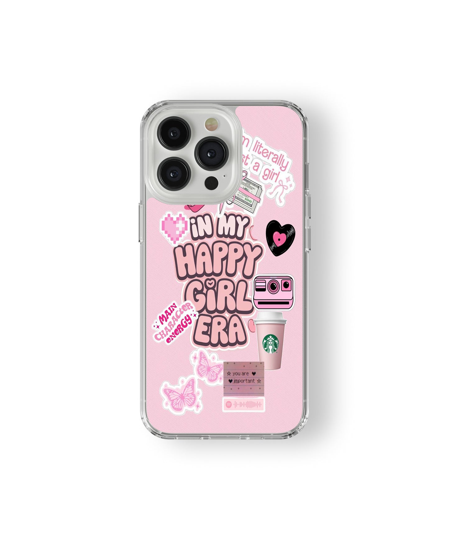 Happy Girl Era Pink Phone Case.