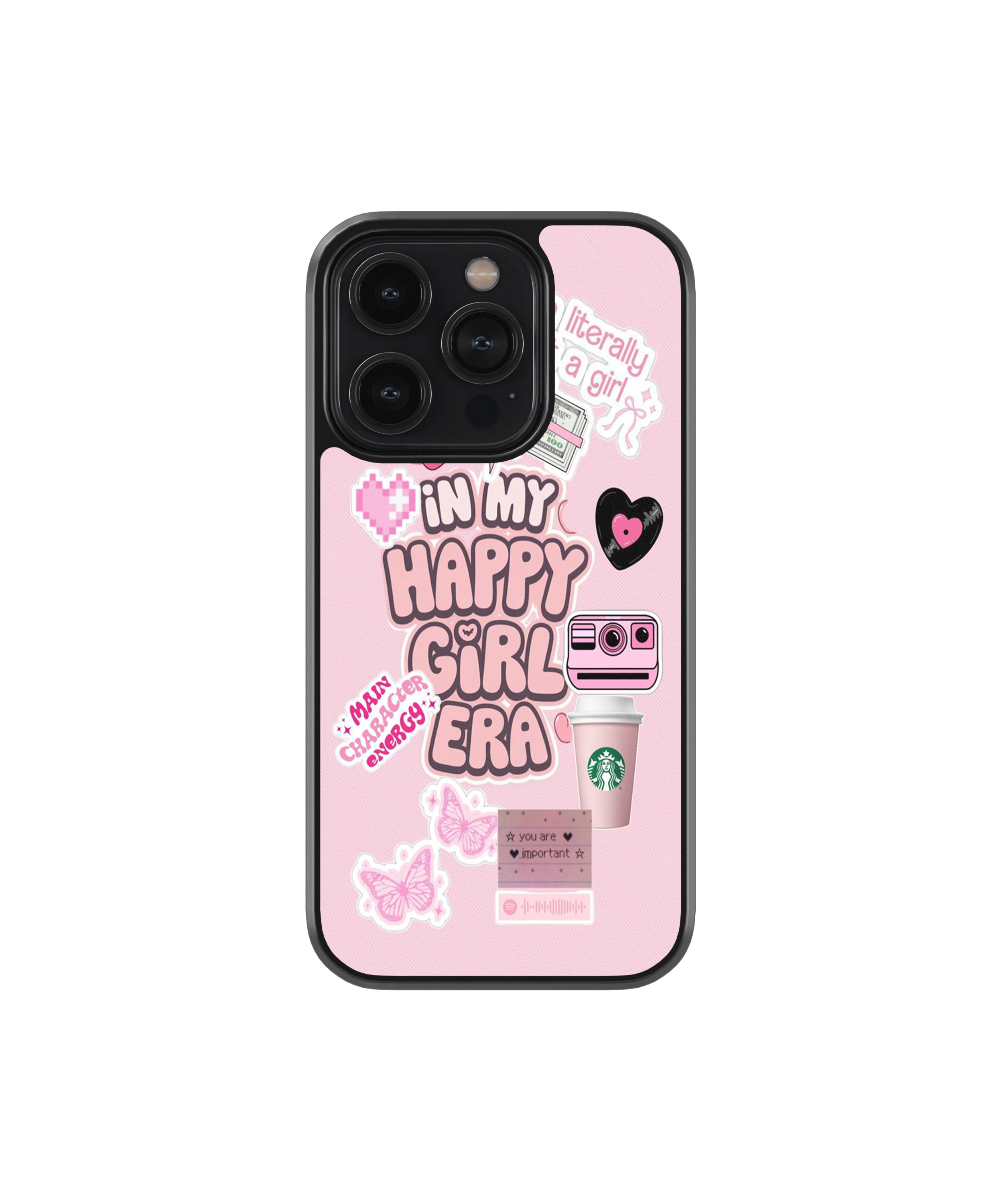 Happy Girl Era Pink Phone Case.