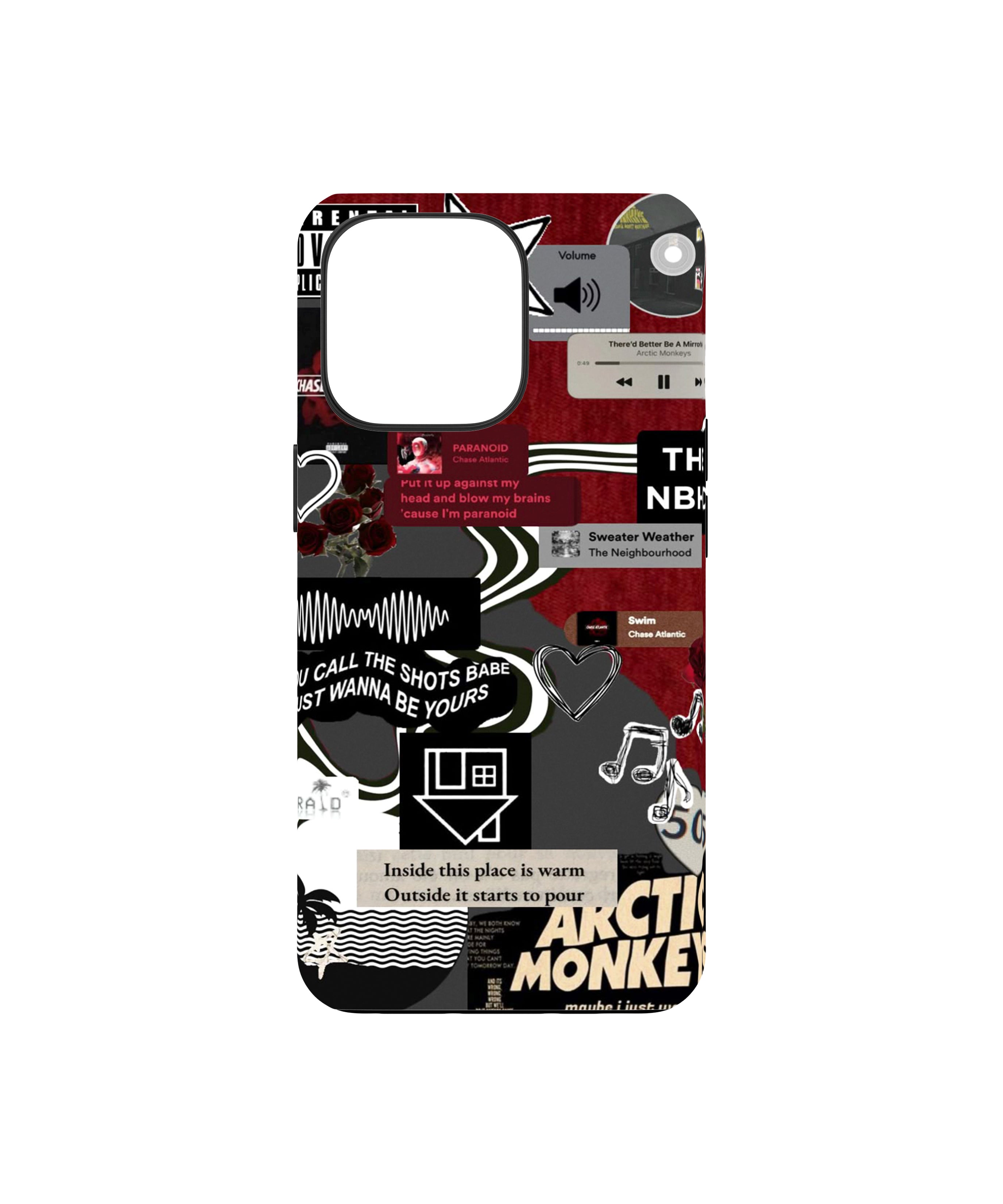 Indie Music Moodboard Phone Case.