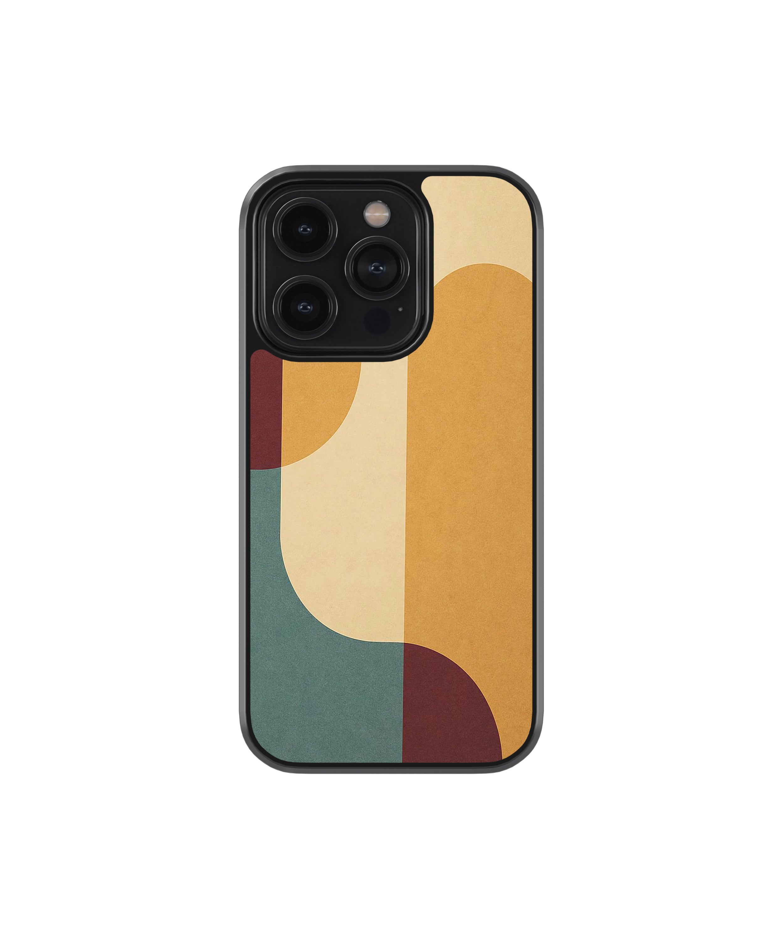 Retro Minimal Shapes Phone Case.