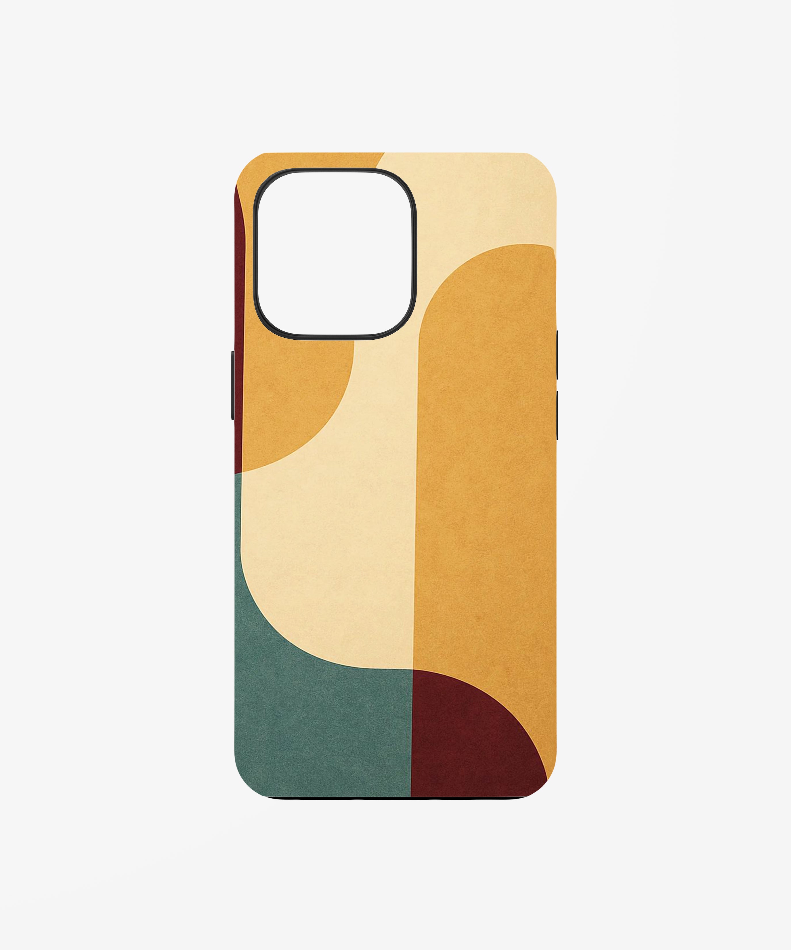 Retro Minimal Shapes Phone Case.