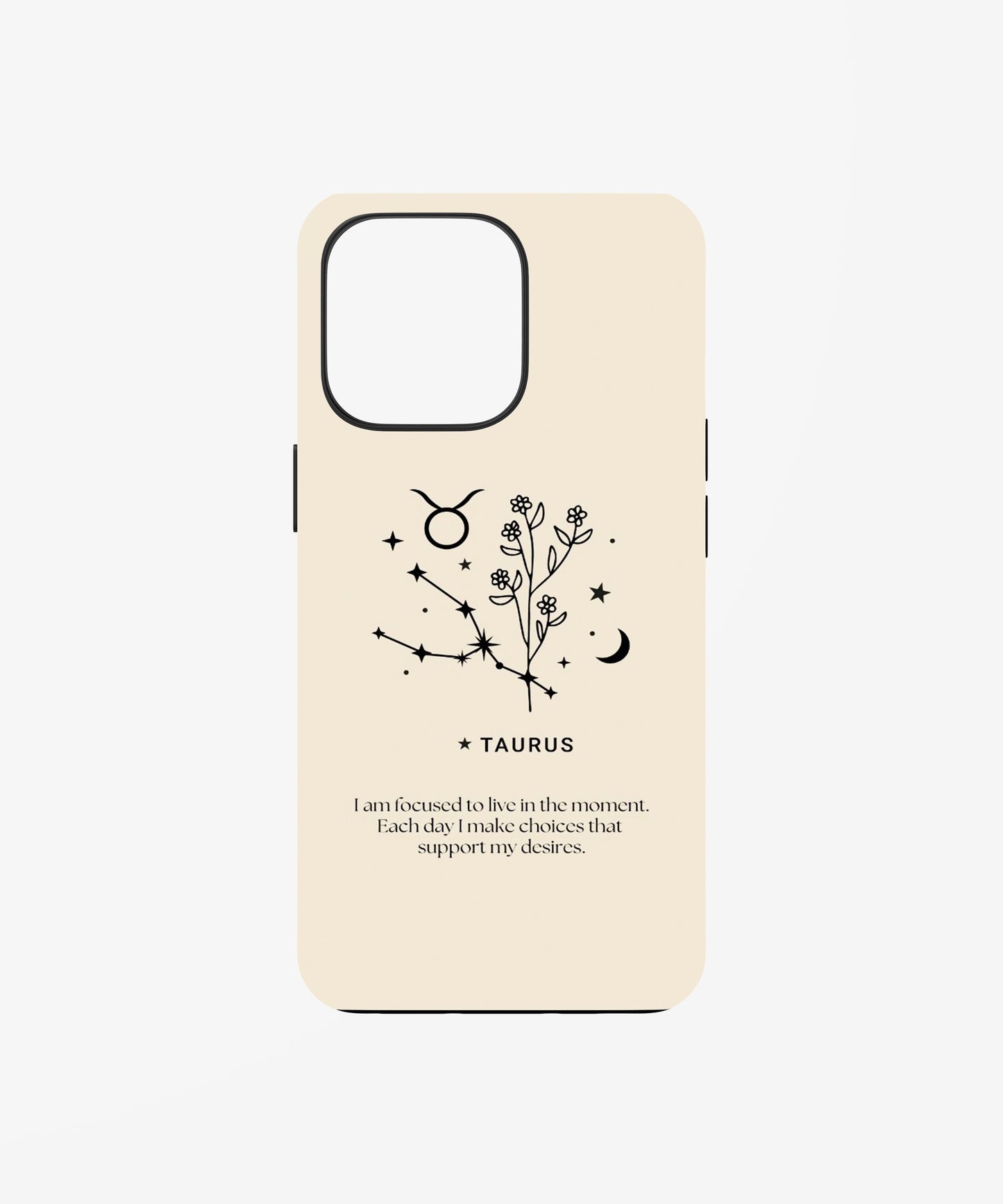 Clean Taurus Zodiac Phone Case.