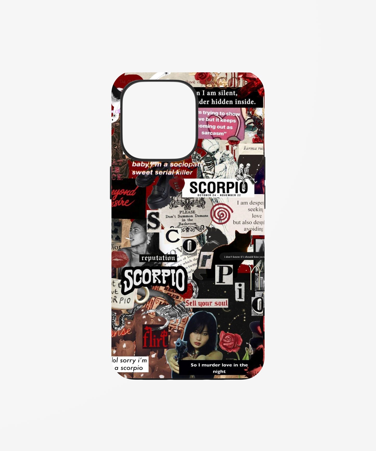 Scorpio Collage Phone Case.