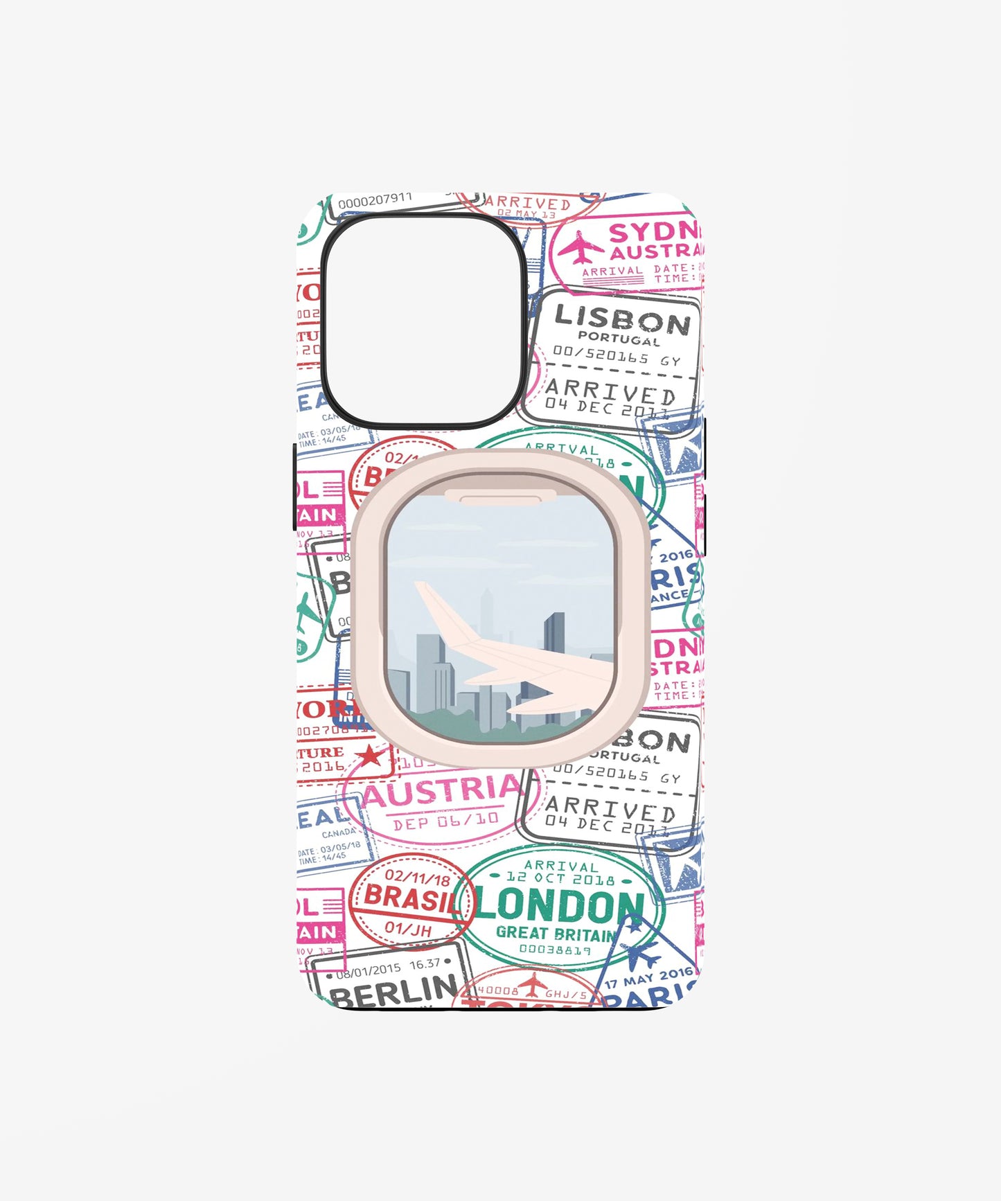 Passport Stamp Travel Vibes Phone Case.