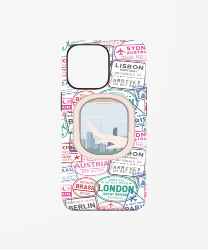 Passport Stamp Travel Vibes Phone Case.