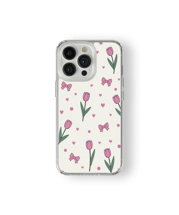 Soft Girl Tulip Bloom Phone Case.