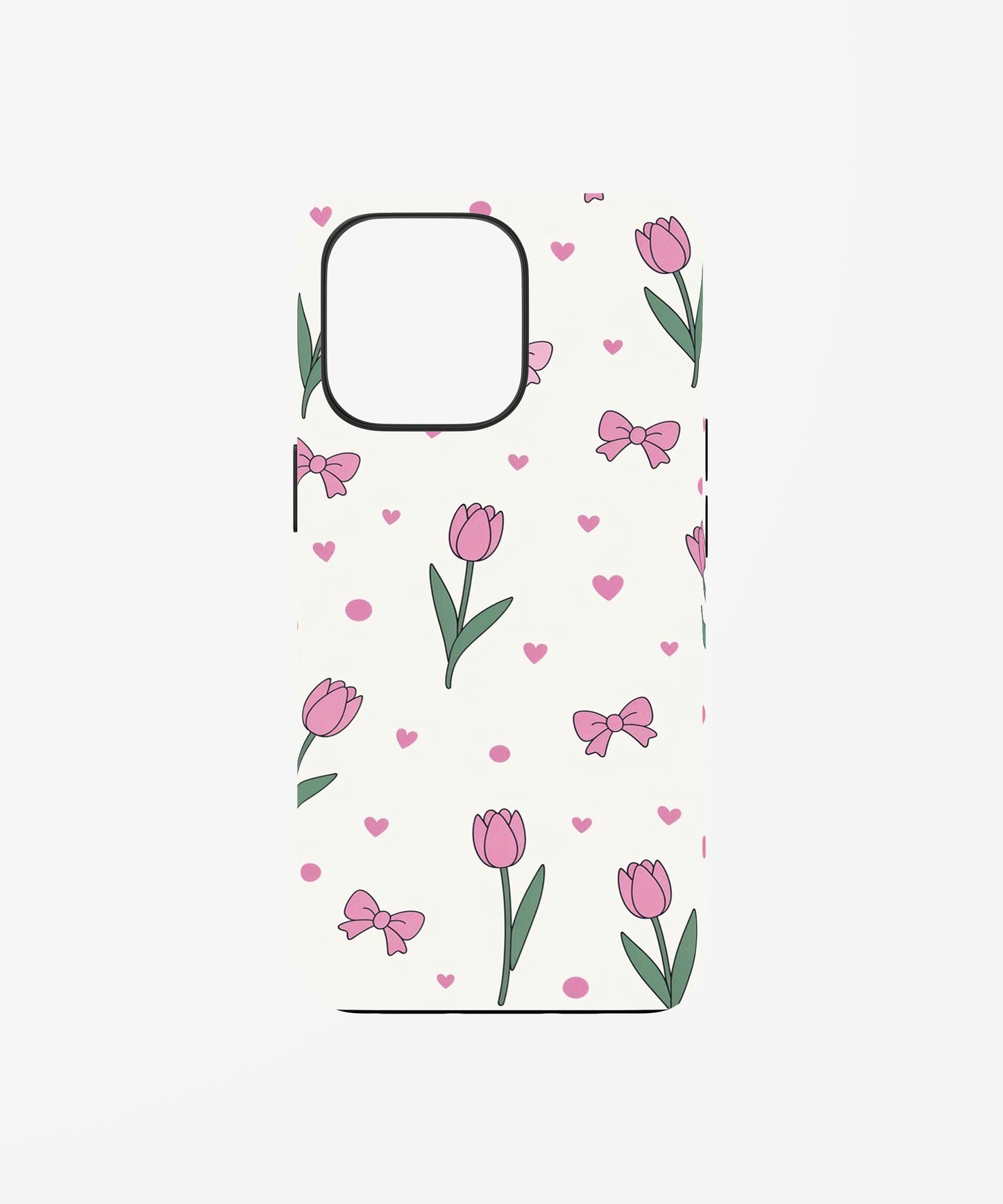 Soft Girl Tulip Bloom Phone Case.