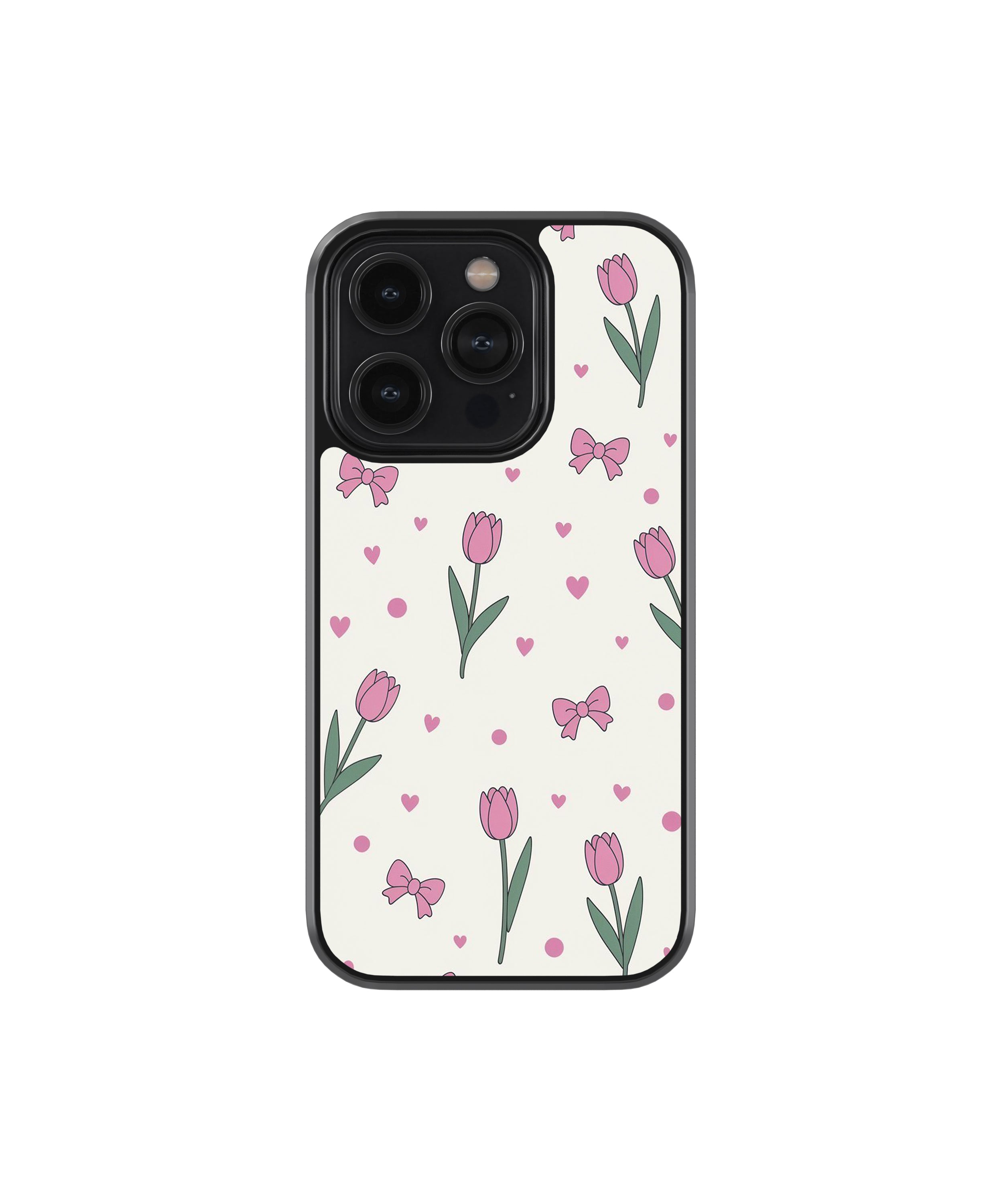 Soft Girl Tulip Bloom Phone Case.