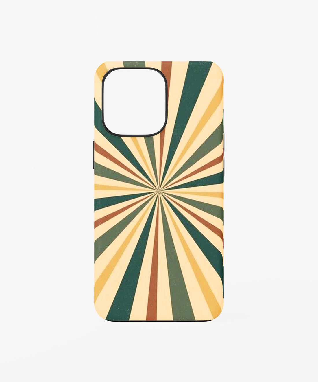 Vintage Radial Stripes Phone Case.
