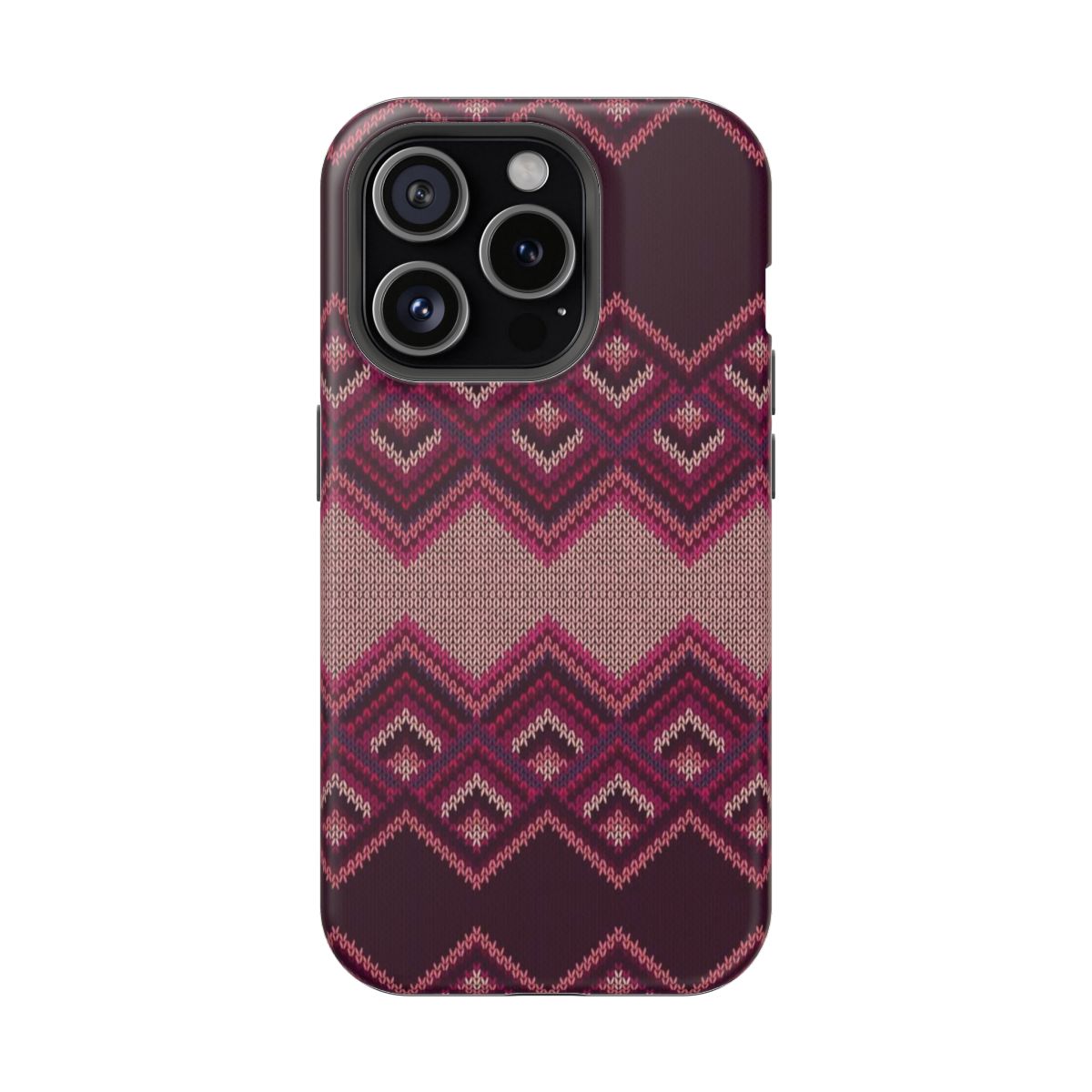Retro Knit Pattern Phone Case.
