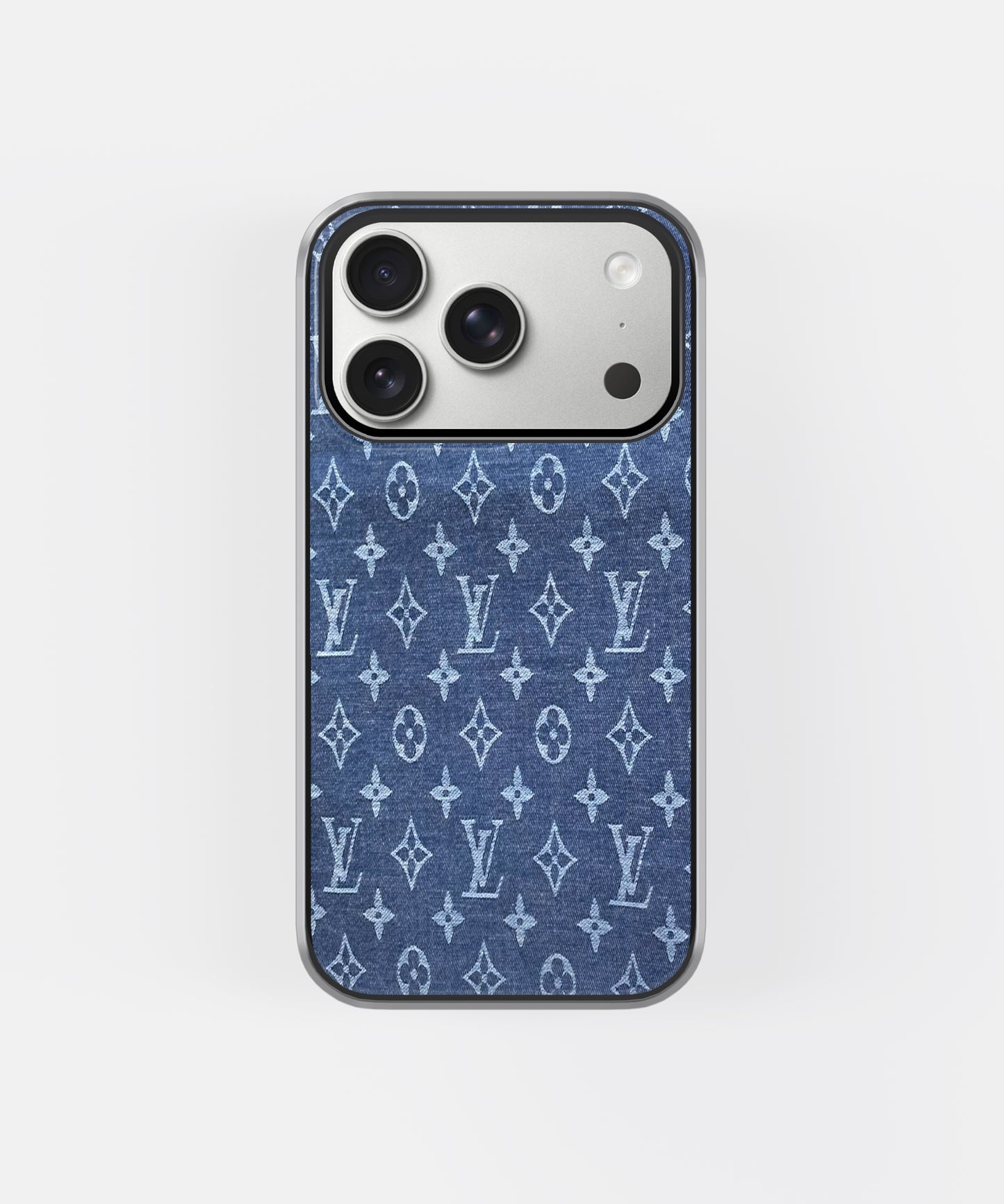 Denim Luxe Monogram LV Phone Case.