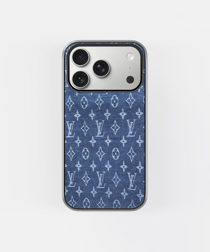 Denim Luxe Monogram LV Phone Case.