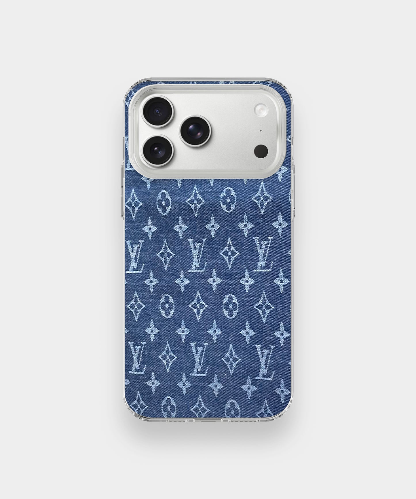 Denim Luxe Monogram LV Phone Case.