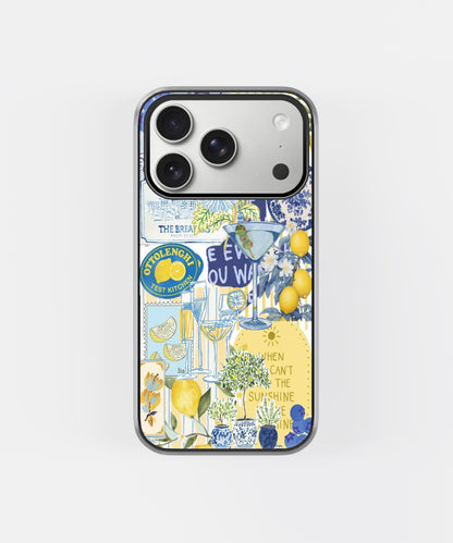 Lemon Spritz Mediterranean Summer Phone Case.