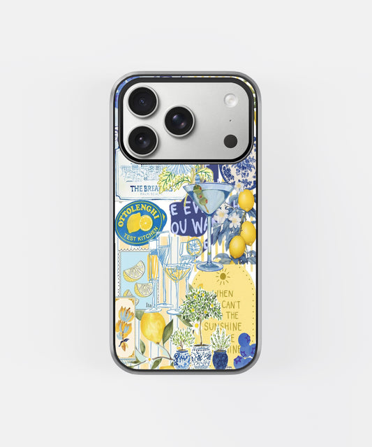 Lemon Spritz Mediterranean Summer Phone Case.