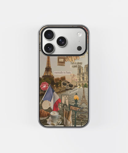 Mentally in Paris Vintage Collage Phone Case.