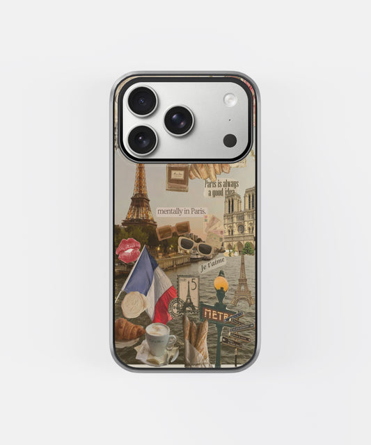 Mentally in Paris Vintage Collage Phone Case.