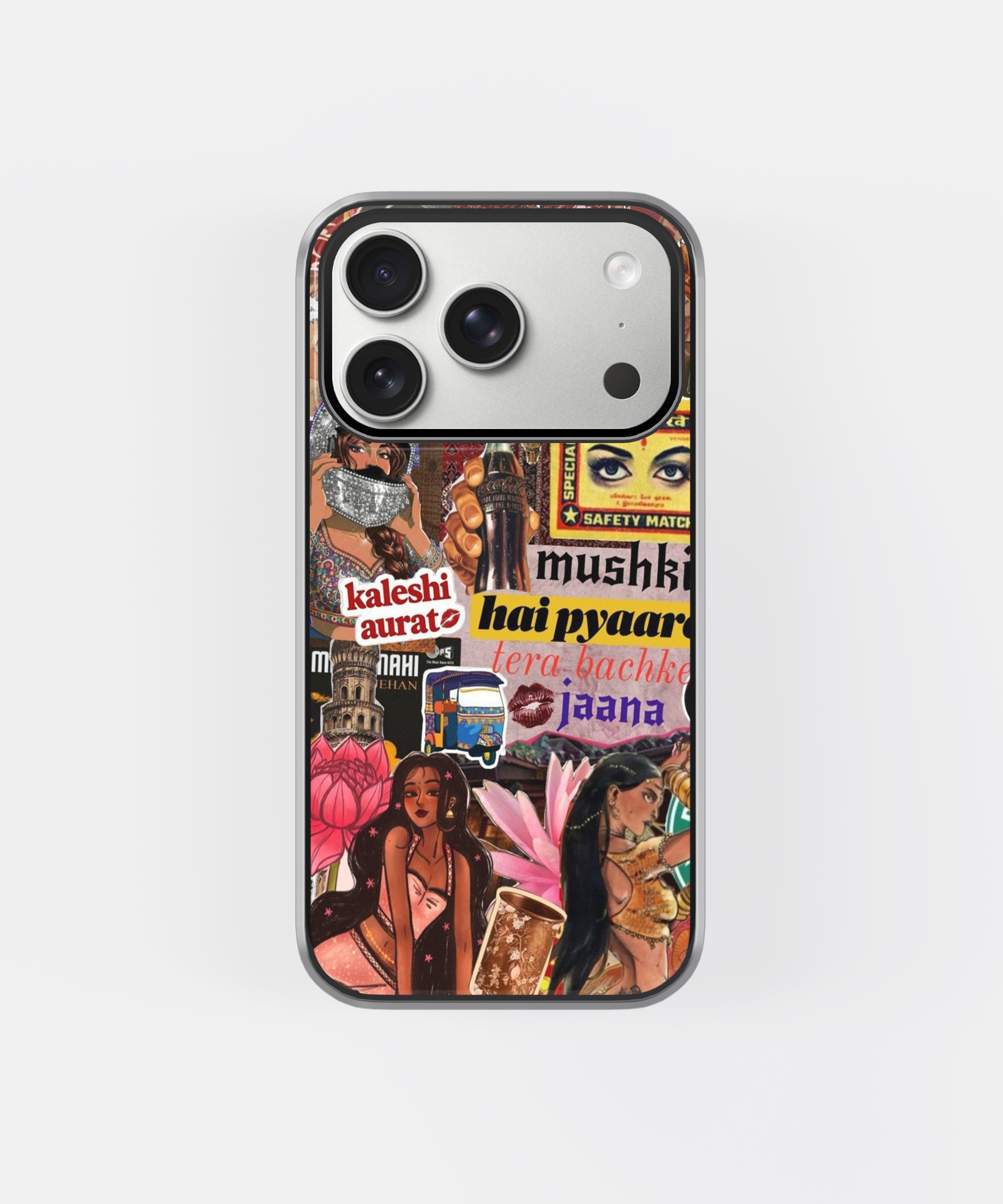 Desi Pop Culture Kaleshi Aesthetic Phone Case.