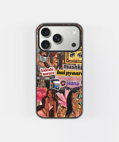 Desi Pop Culture Kaleshi Aesthetic Phone Case.