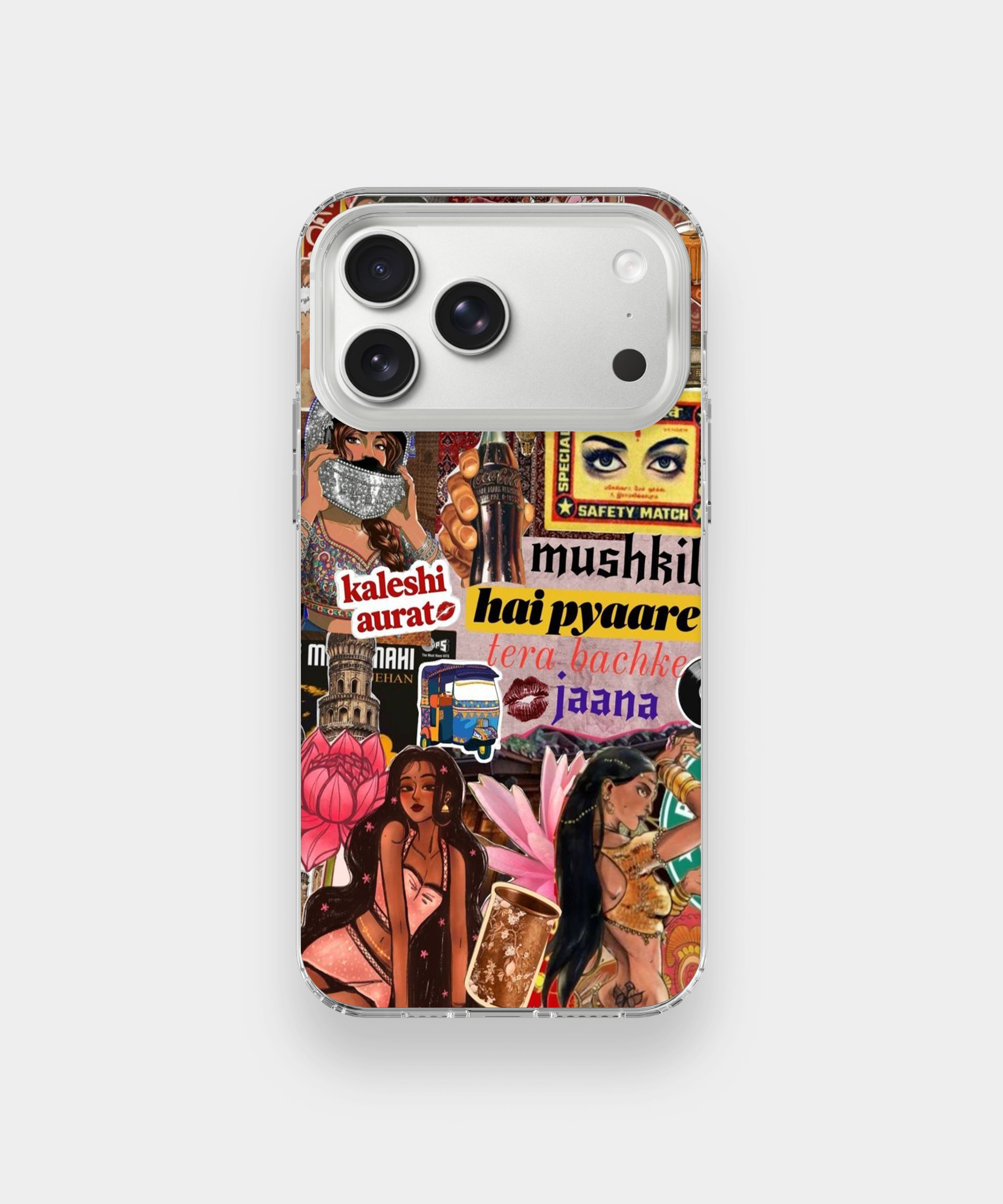 Desi Pop Culture Kaleshi Aesthetic Phone Case.