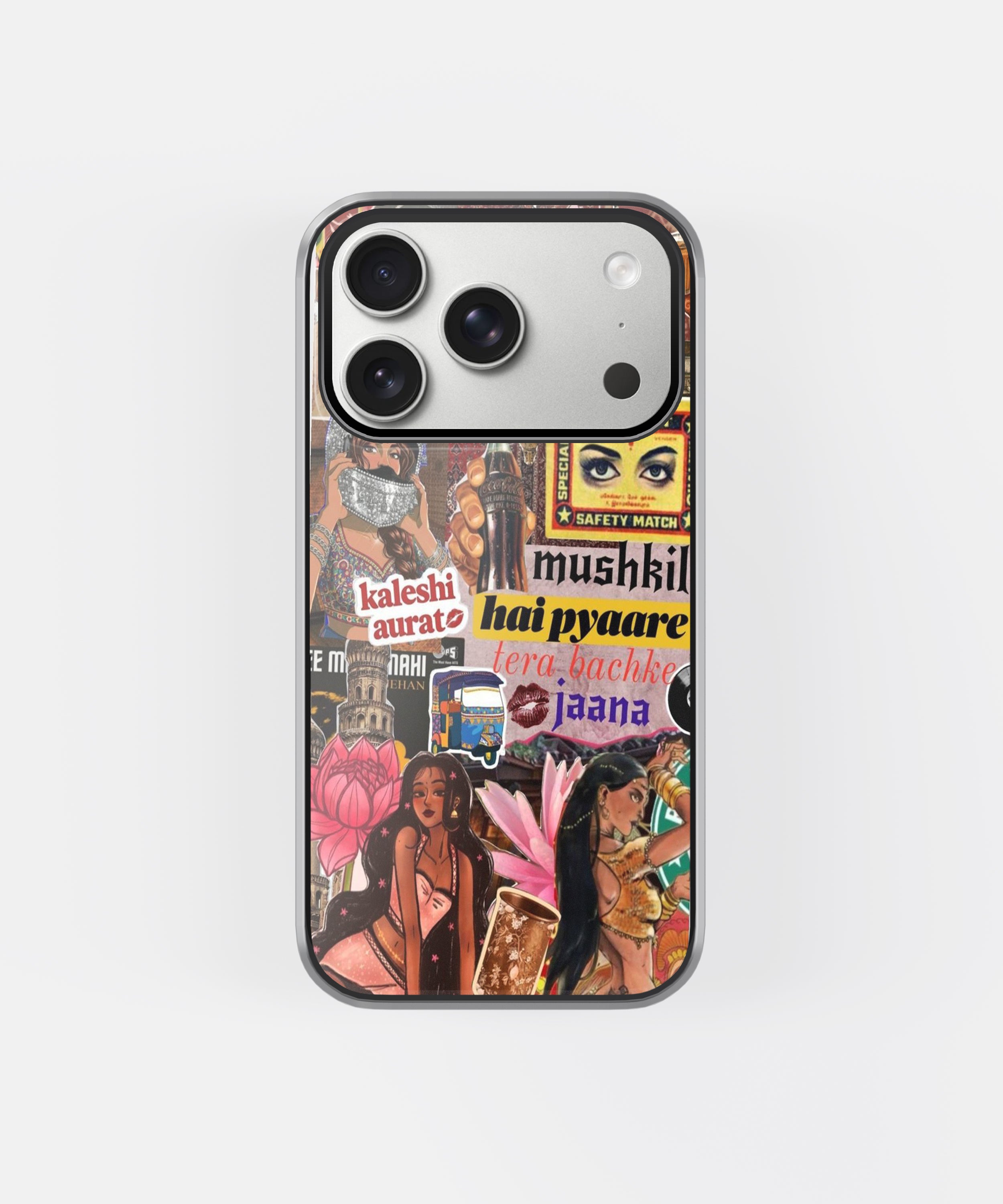 Desi Pop Culture Kaleshi Aesthetic Phone Case.