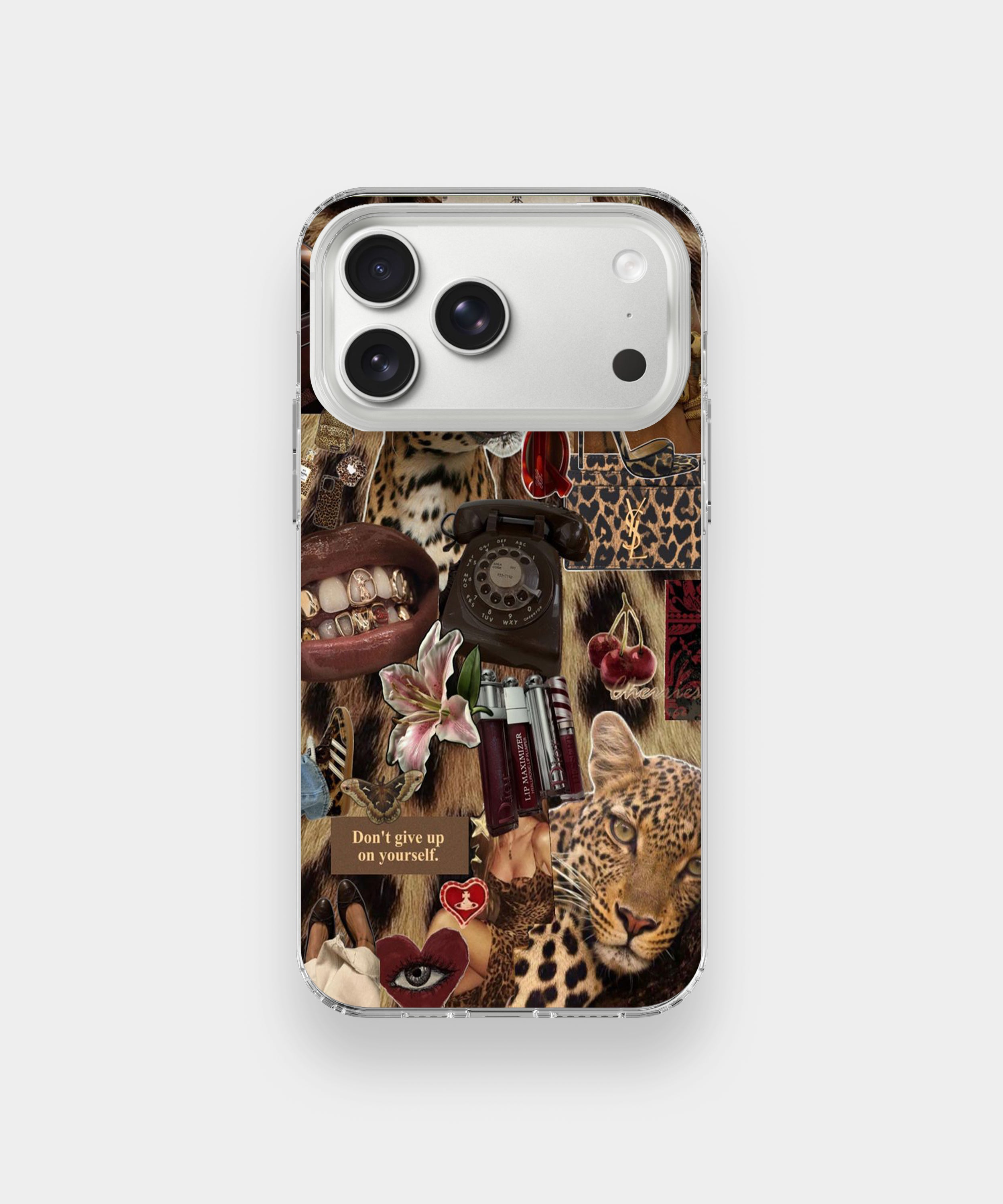 Wild Leopard Luxe Retro Glam Phone Case.