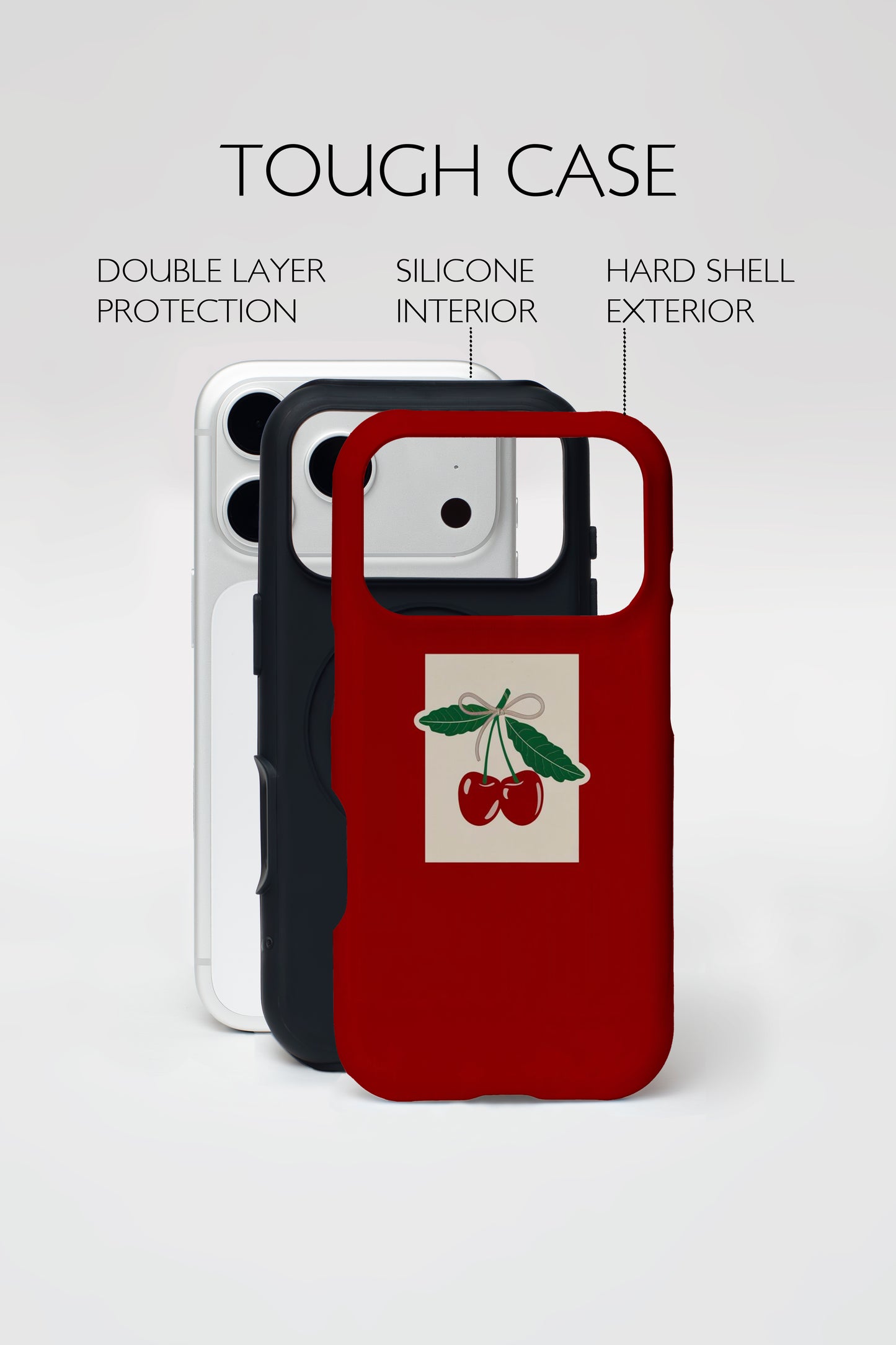 Cherry Stamp Phone Case.
