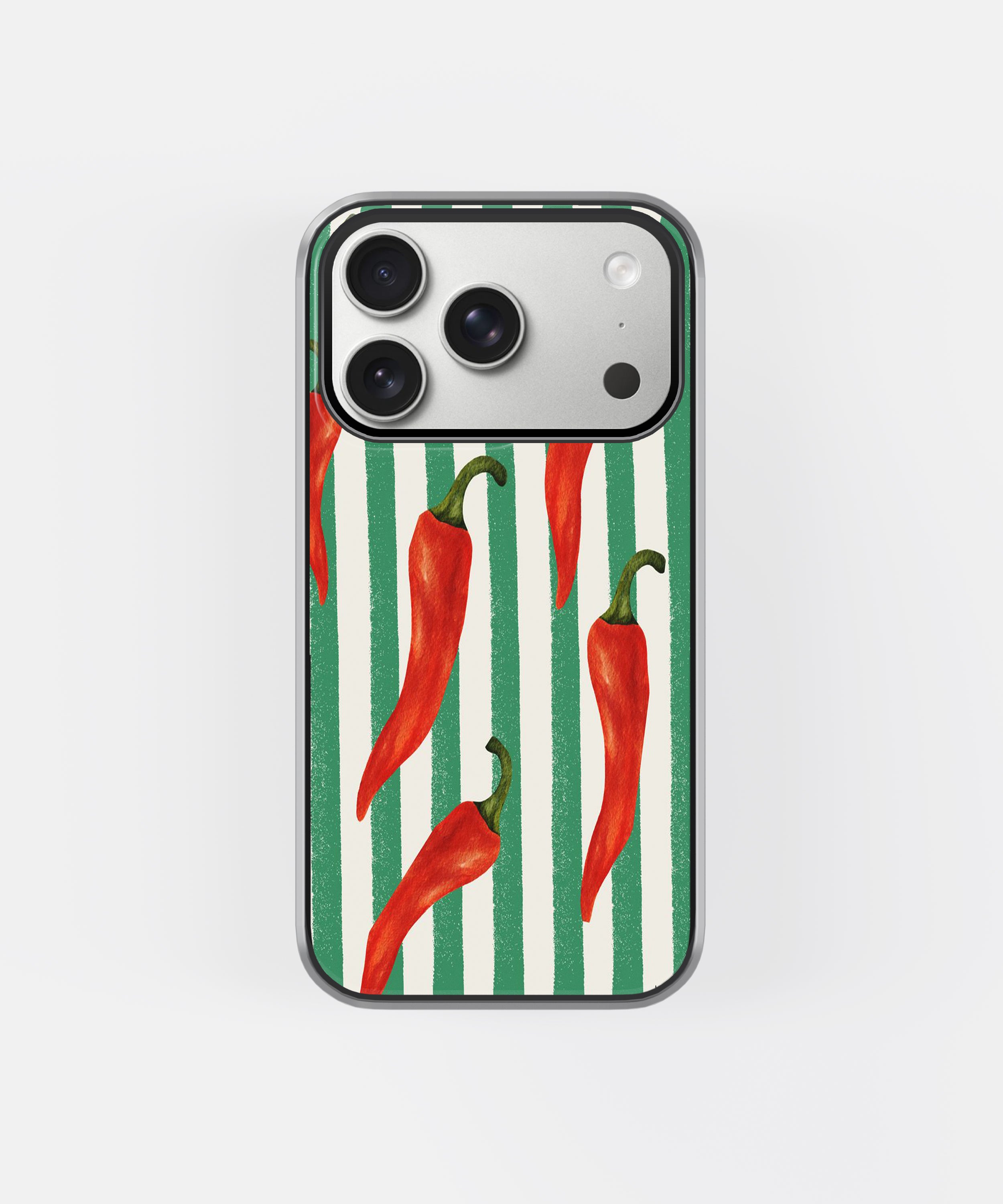Spicy Green Chili Drip Phone Case.
