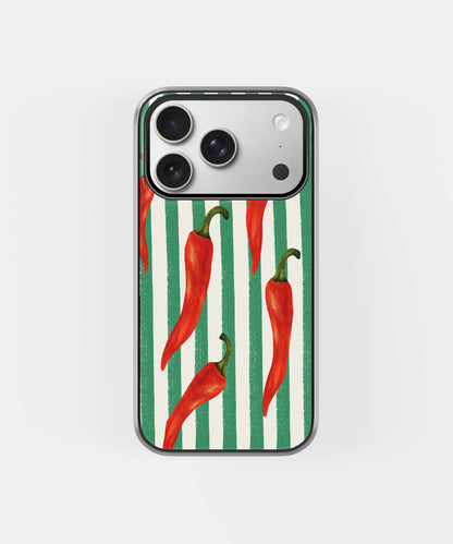 Spicy Green Chili Drip Phone Case.