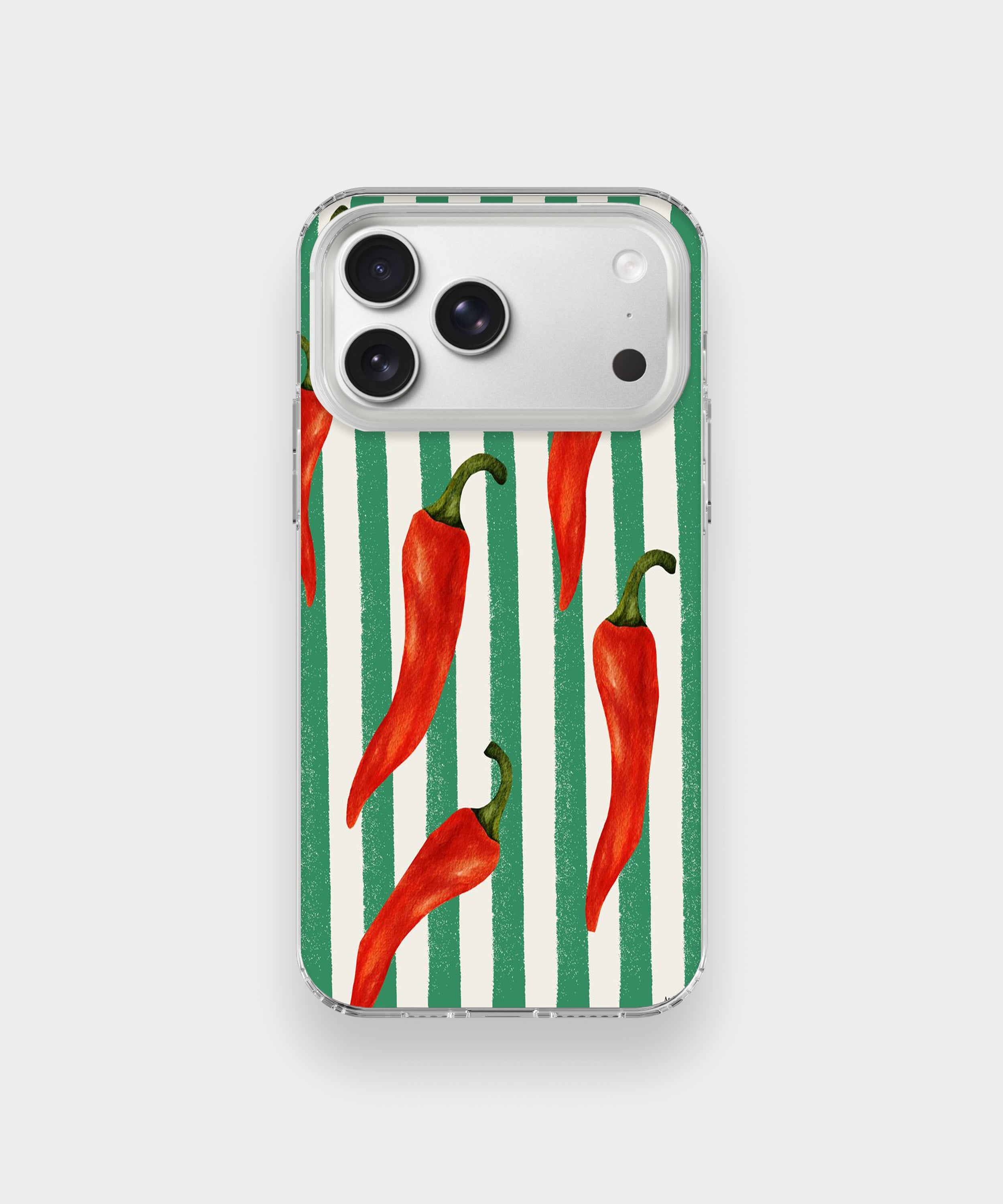 Spicy Green Chili Drip Phone Case.