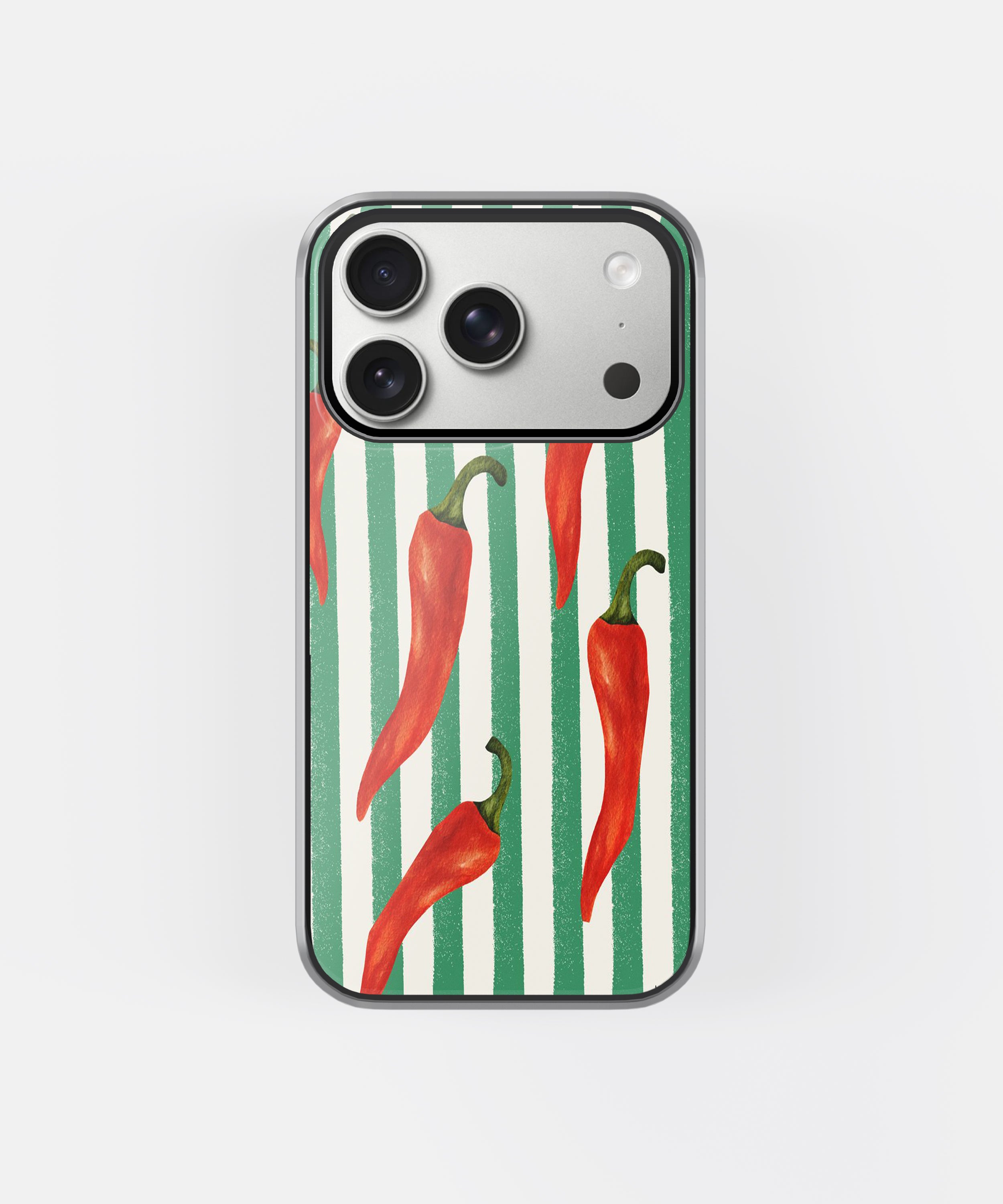 Spicy Green Chili Drip Phone Case.