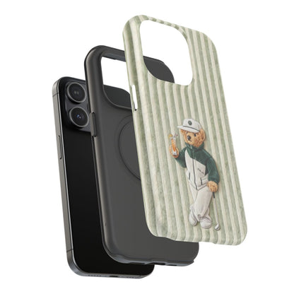 Preppy Teddy Bear Aesthetic Phone Case.