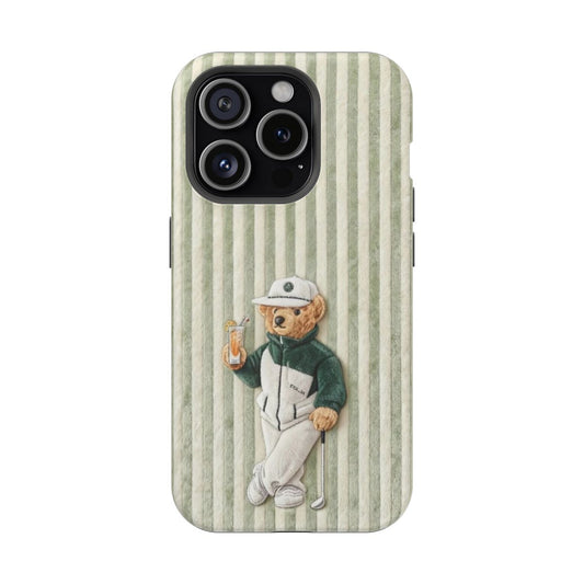 Preppy Teddy Bear Aesthetic Phone Case.