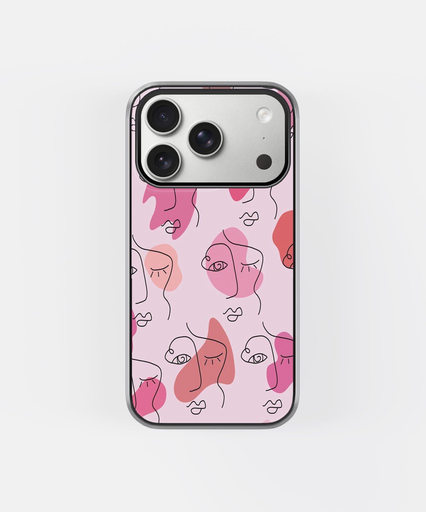 Soft Pink Faces Phone Case.