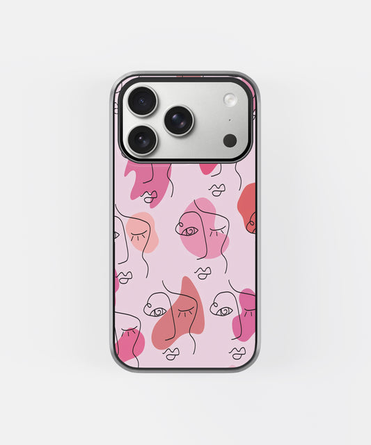 Soft Pink Faces Phone Case.