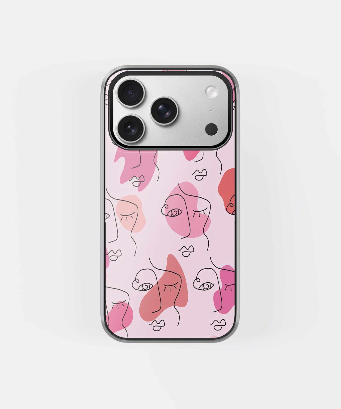Soft Pink Faces Phone Case.