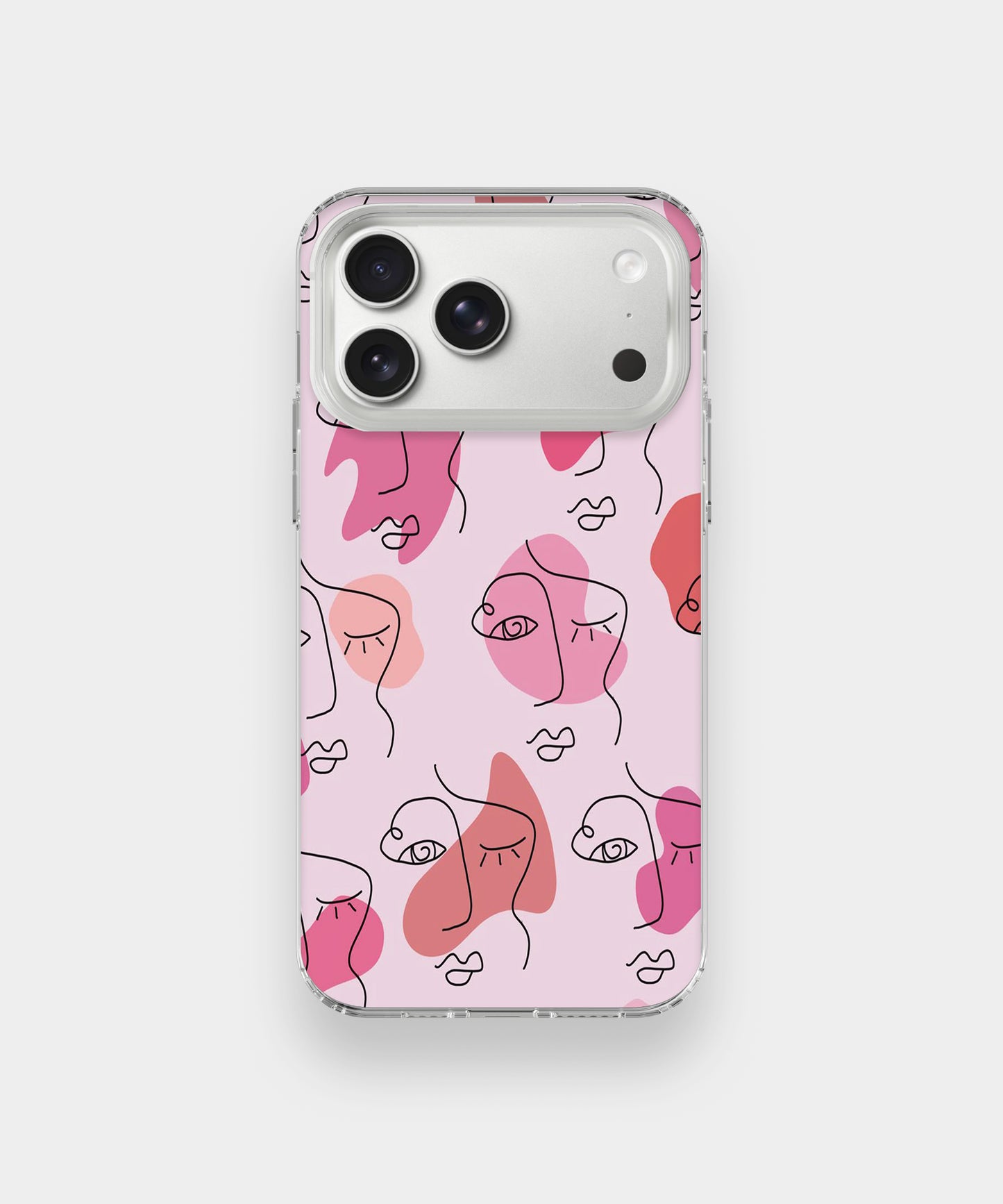 Soft Pink Faces Phone Case.