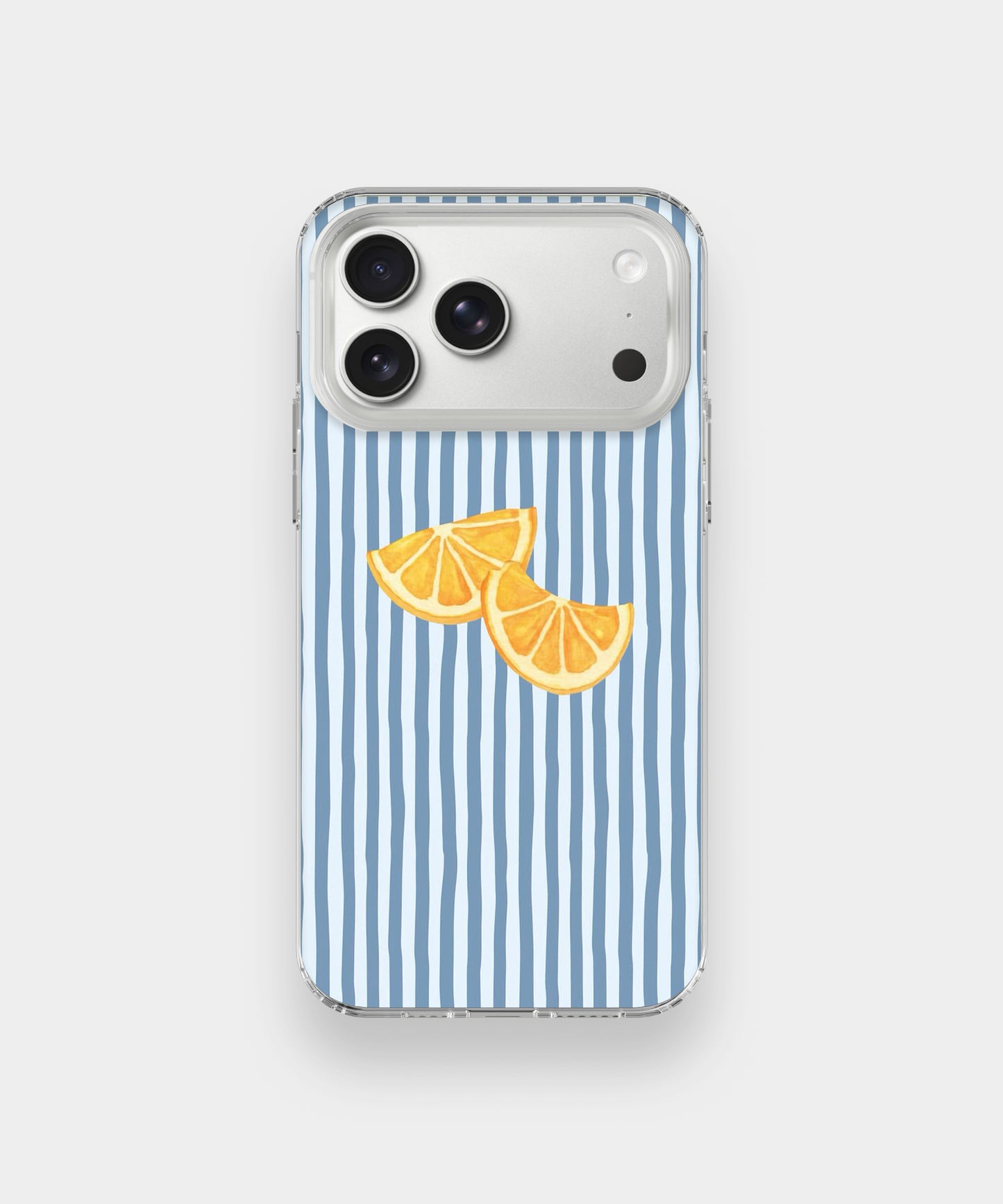 Minimal Lemon Summer Stripes Aesthetic Phone Case