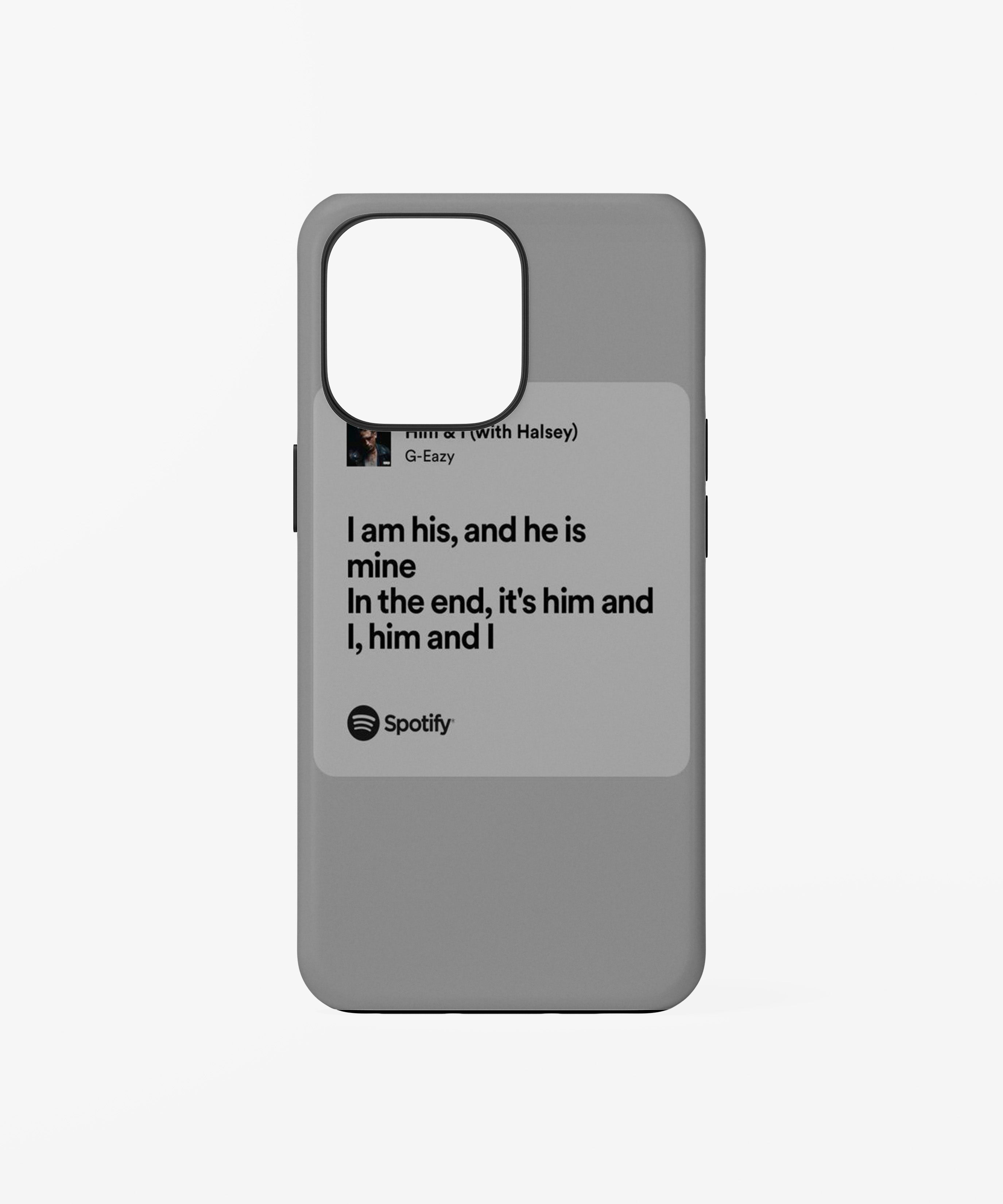 Spotify Lyrics Phone Case.