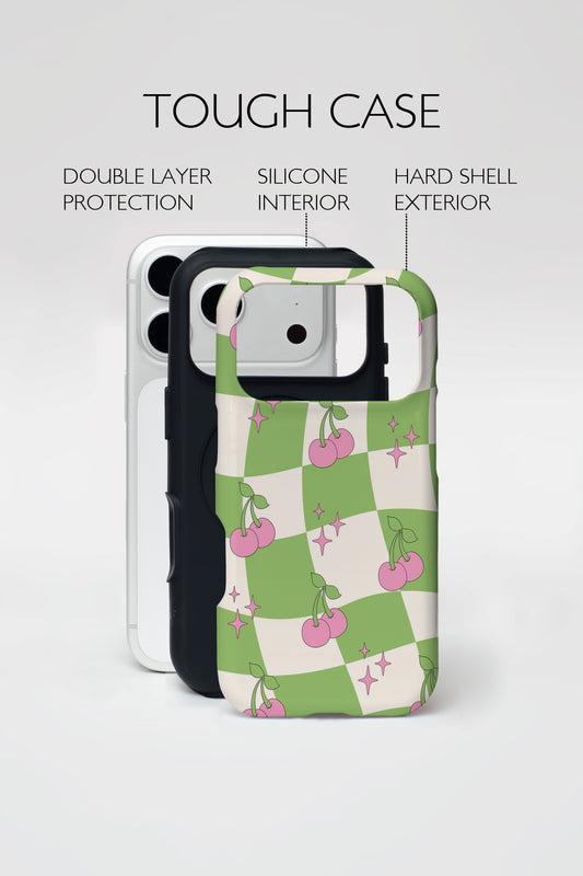 Cherry Check Phone Case.