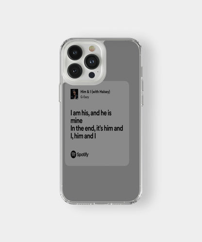 Spotify Lyrics Phone Case.