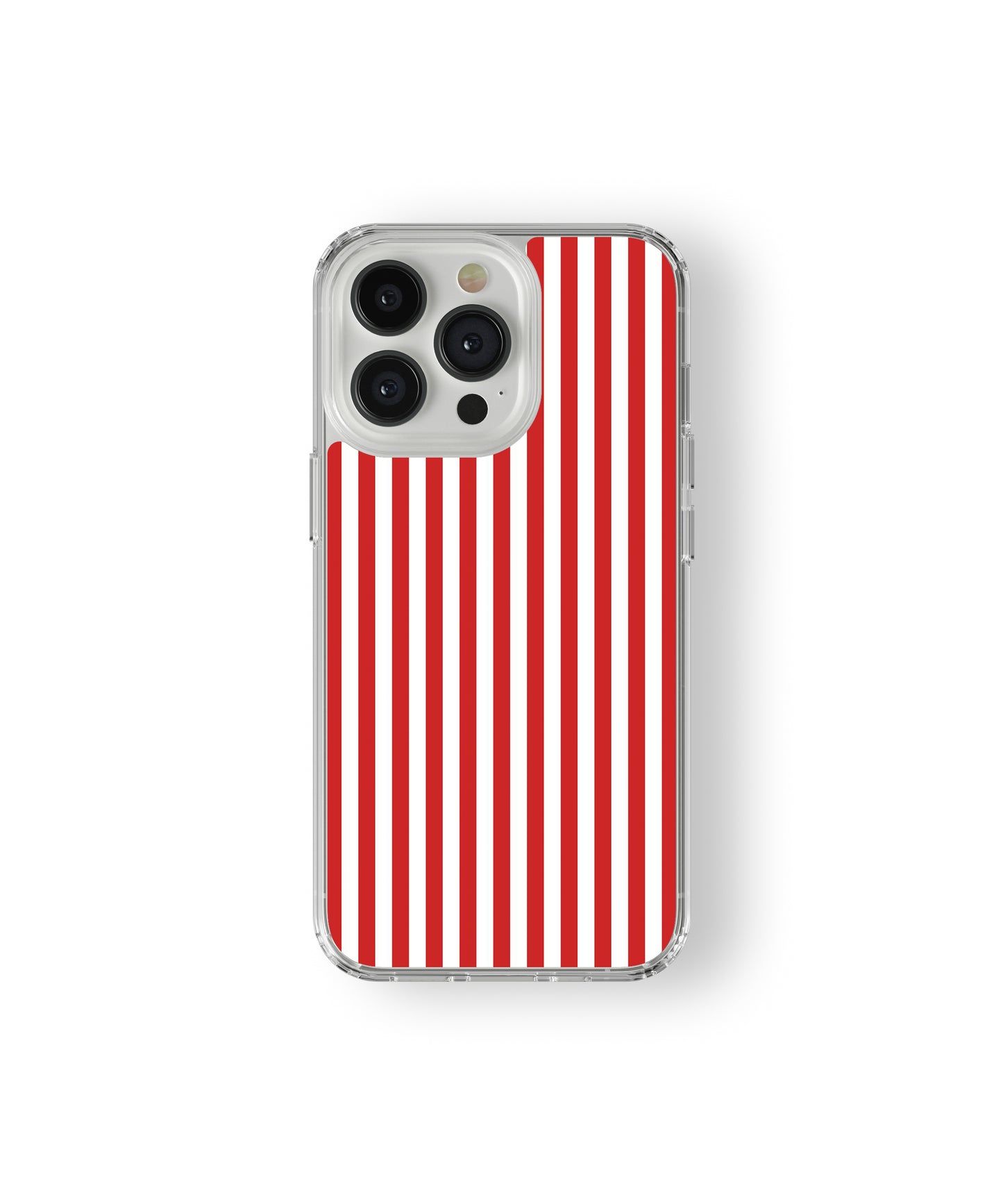 Red stripe pattern phone case.
