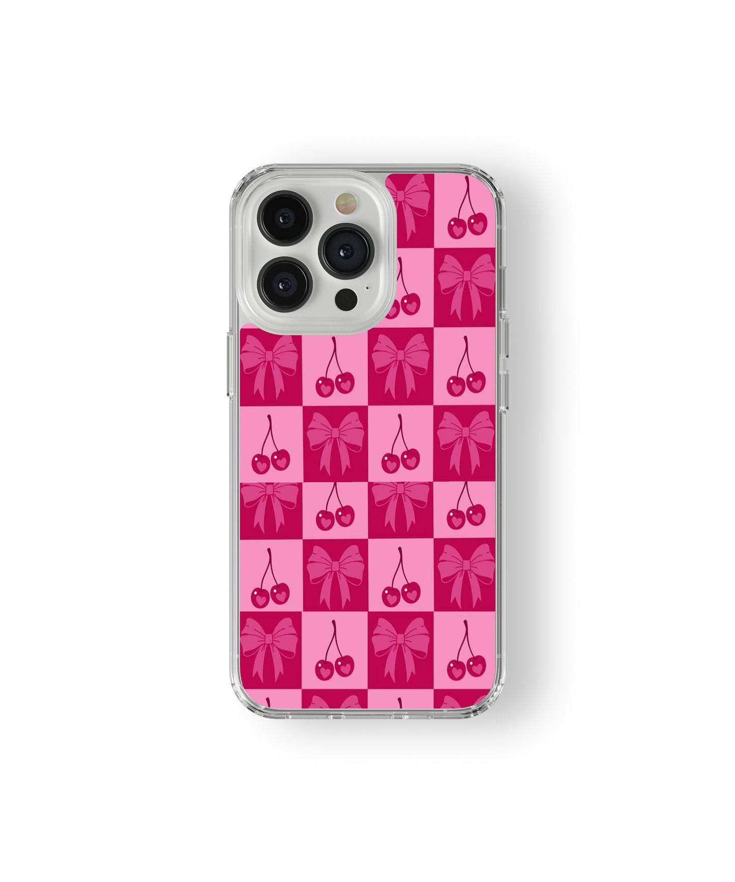 Cherry bow pattern phone case.