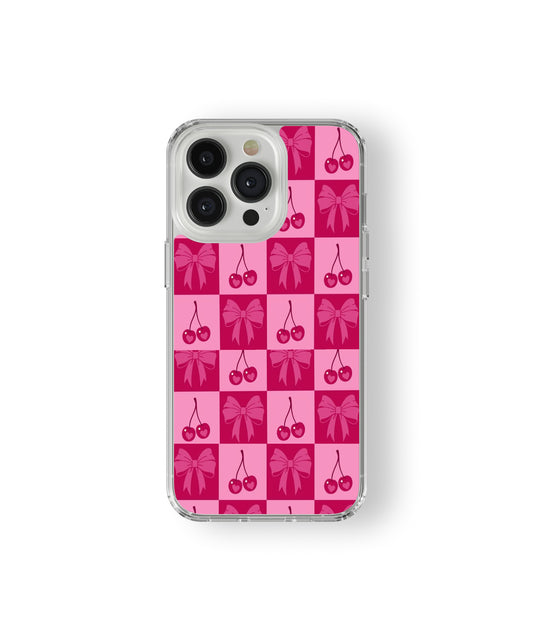 Cherry bow pattern phone case.