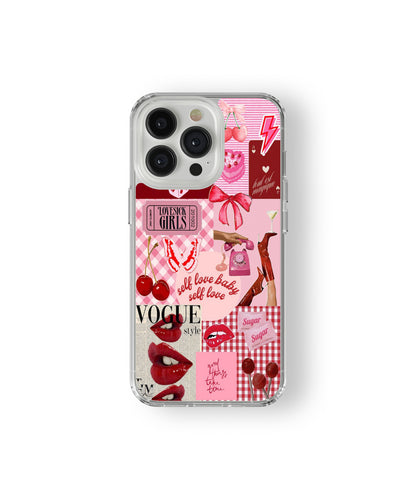 Love collage statement phone case.