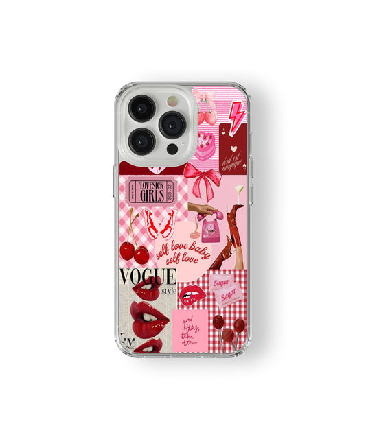 Love collage statement phone case.
