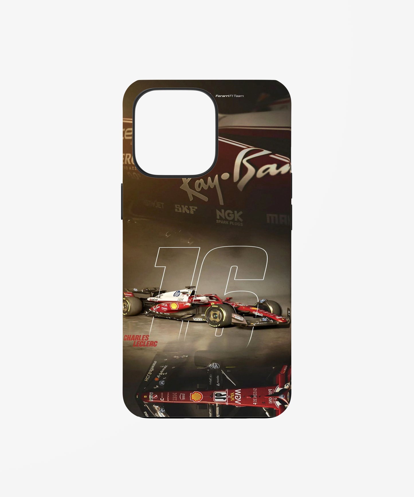 Ferrari F1 Charles Leclerc 16 Racing phone case.
