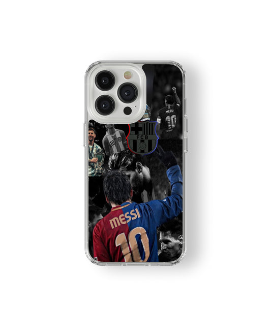 Lionel Messi Barcelona Tribute Collage phone case.