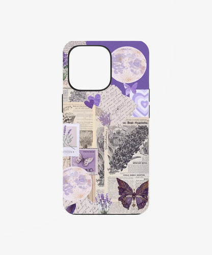 Vintage Lavender Purple Collage phone case.