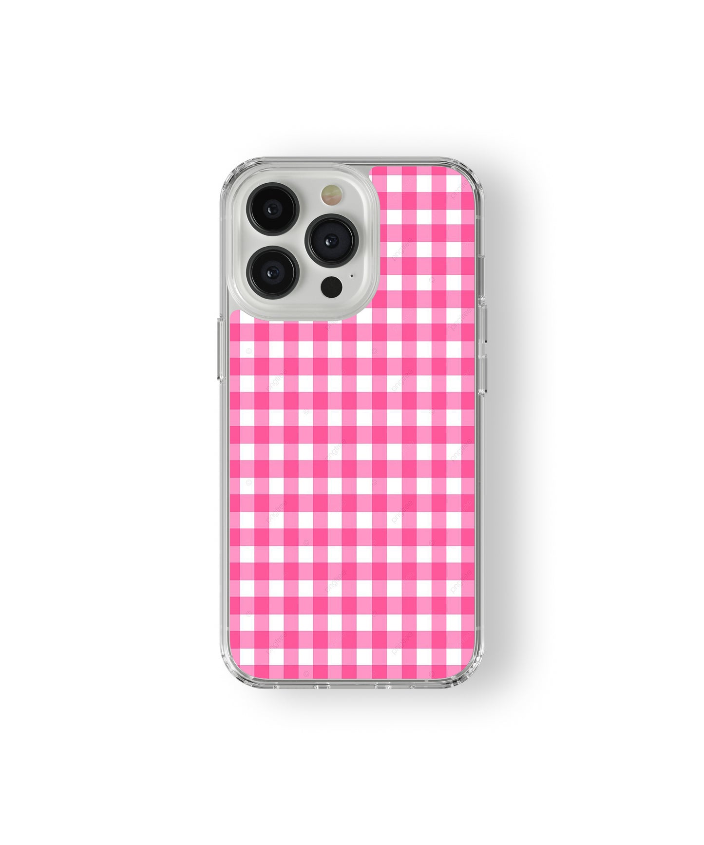 Pink Checkered Pattern phone case.